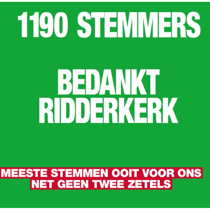GL bedankt Ridderkerk 